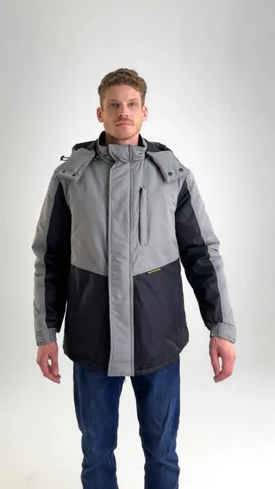 Куртка демисезонная СТИЛЬ НЬЮ черная серая